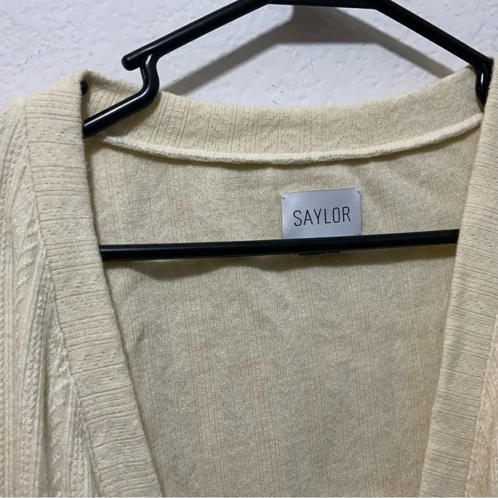 SAYLOR Tirzah Sweater Dress in Ivory XS - Picture 6 of 14